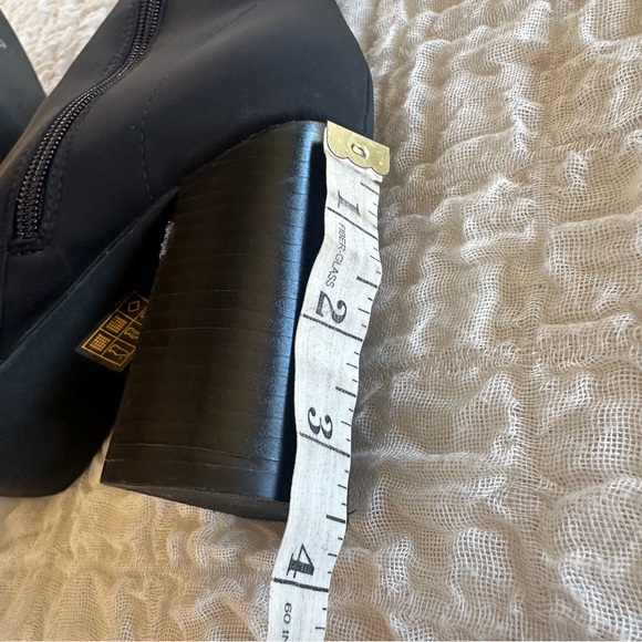 Jeffrey Campbell Siren Bootie Black Neoprene Pointed Toe Heel Booties 7 - Picture 12 of 13